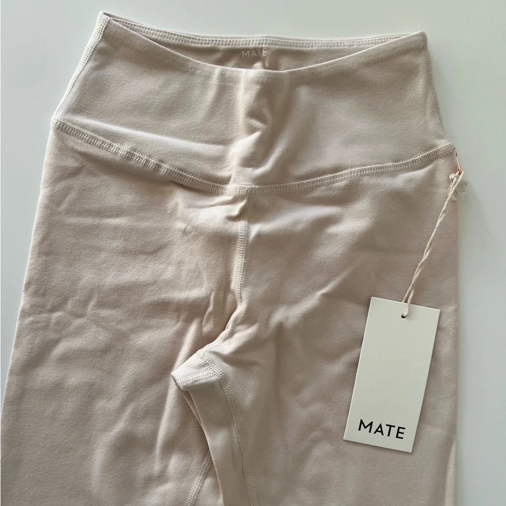 NWT MATE Organic Stretch Midi Legging - color: bone - XS - Picture 4 of 7